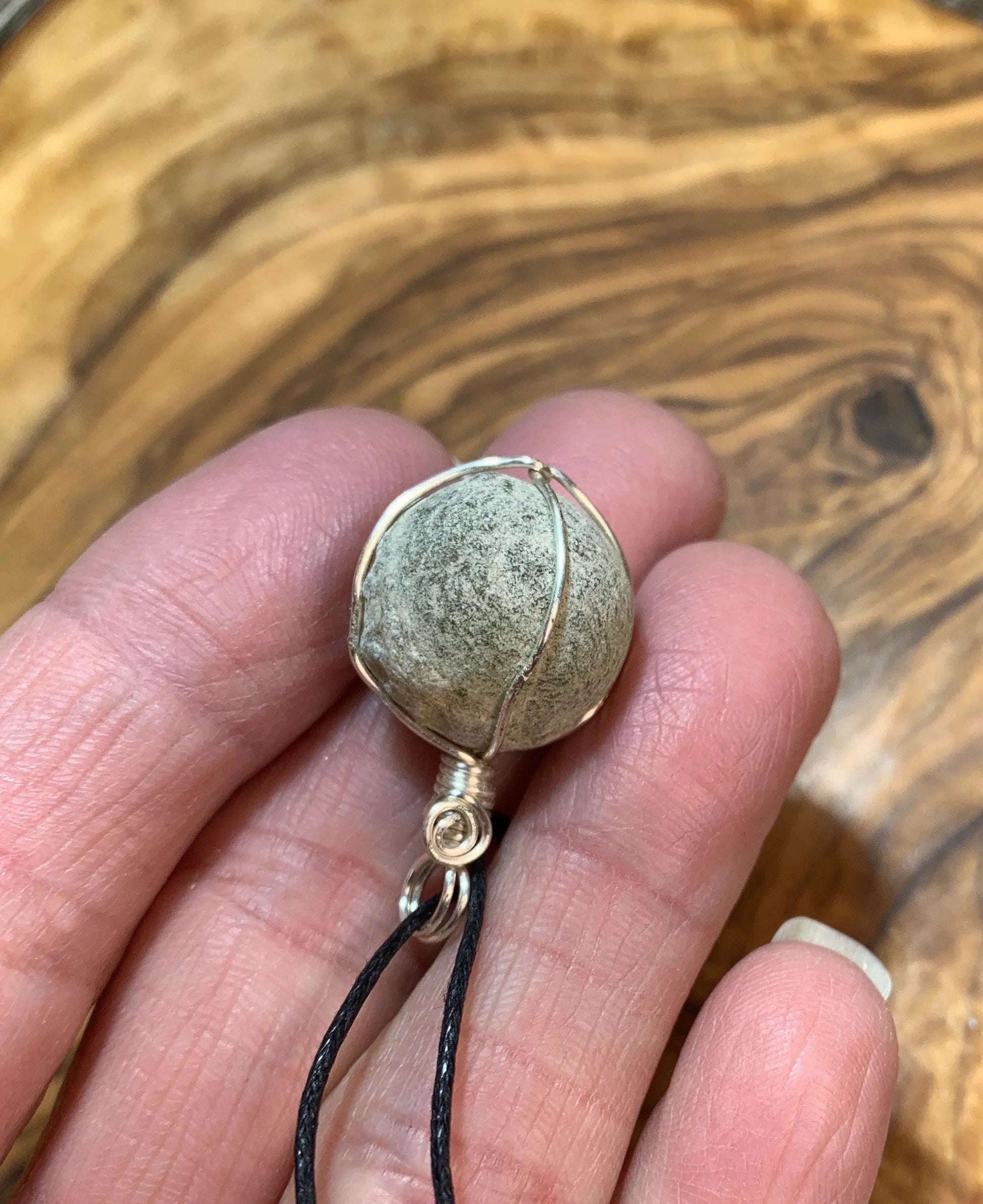 Prehnite Wire Wrapped Necklace    NCK-0533 Shop Wholesale Crystals