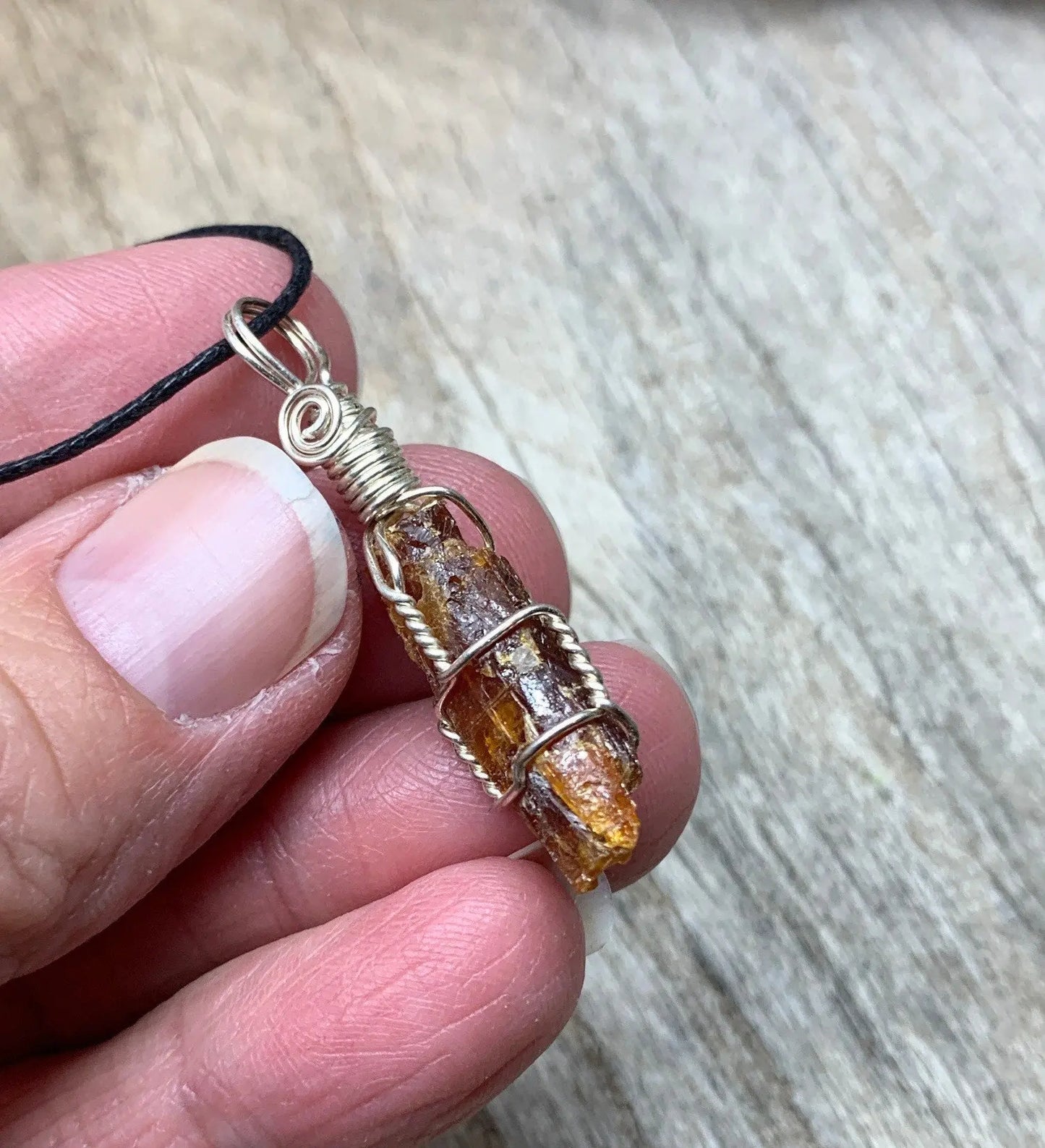 Red Kyanite Wire Wrapped Necklace  NCK-0565 Shop Wholesale Crystals