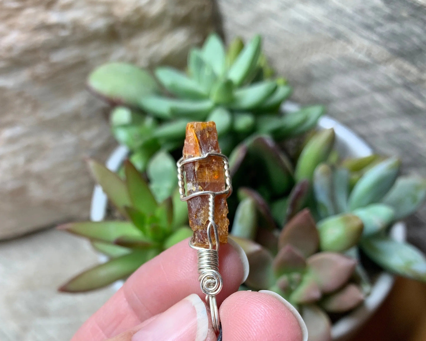 Red Kyanite Wire Wrapped Necklace  NCK-0565 Shop Wholesale Crystals