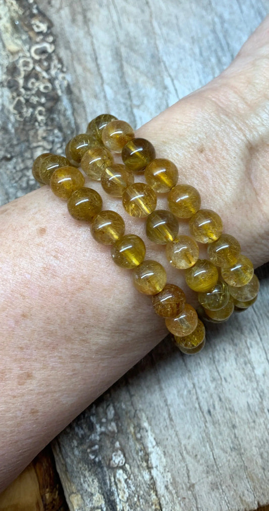 Golden Rulilated Quartz Bracelet BRC-0087 Shop Wholesale Crystals