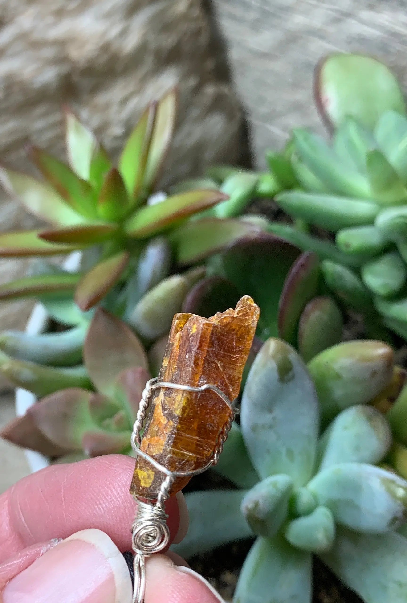 Red Kyanite Wire Wrapped Necklace  NCK-0594 Shop Wholesale Crystals