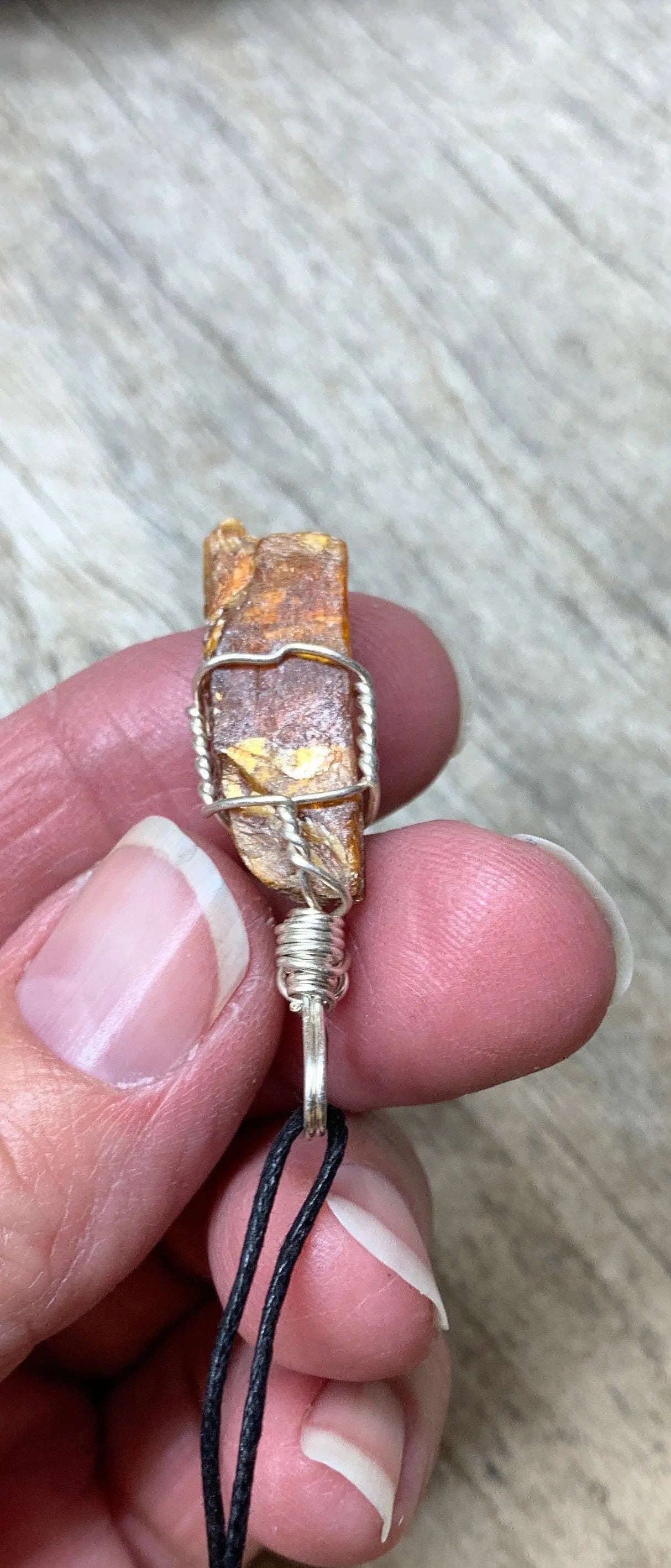 Red Kyanite Wire Wrapped Necklace  NCK-0594 Shop Wholesale Crystals