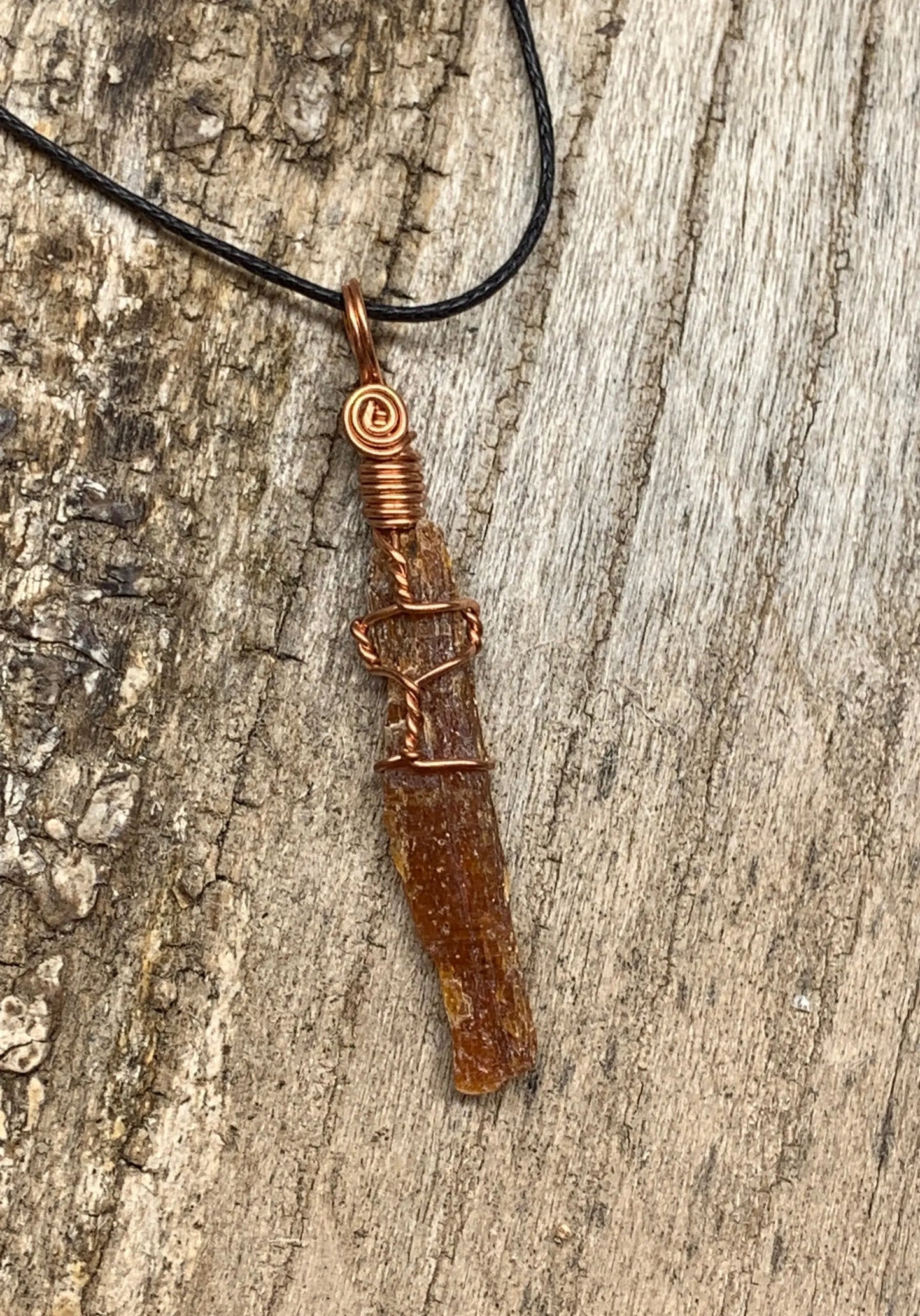 Red Kyanite Wire Wrapped Necklace  NCK-0591 Shop Wholesale Crystals