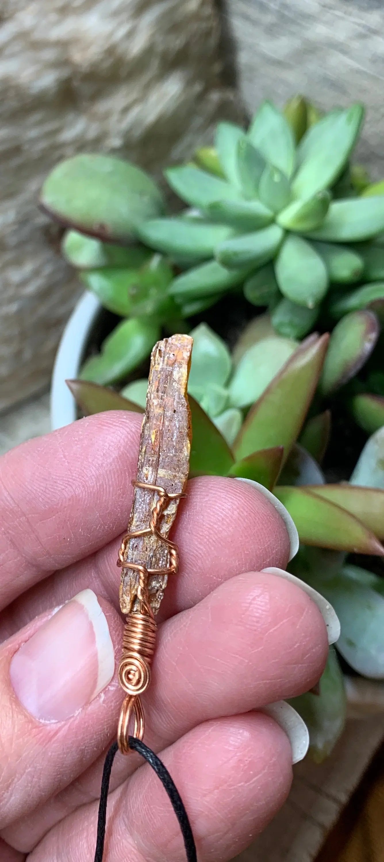 Red Kyanite Wire Wrapped Necklace  NCK-0591 Shop Wholesale Crystals