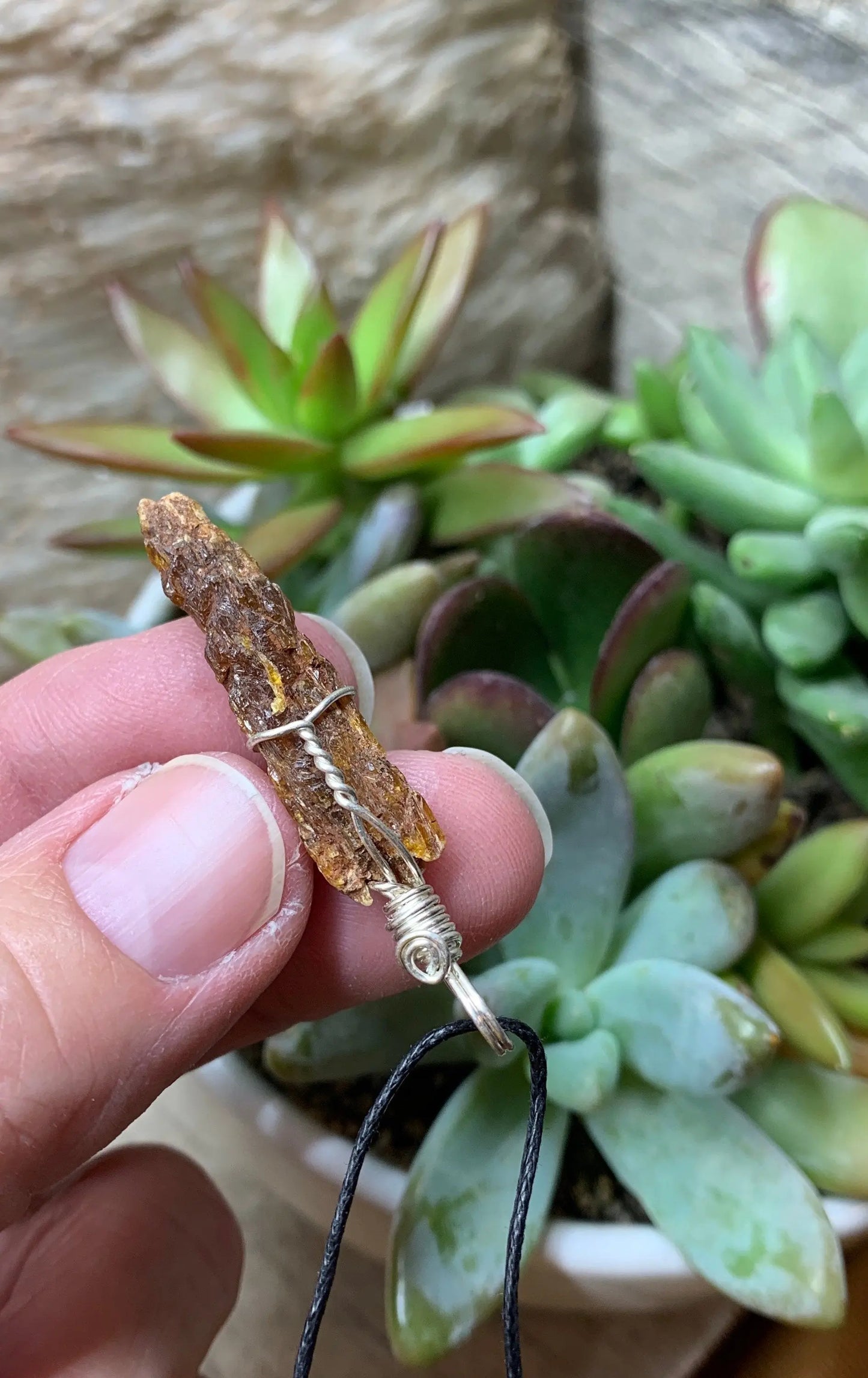 Red Kyanite Wire Wrapped Necklace  NCK-0604 Shop Wholesale Crystals
