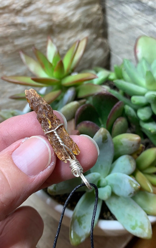 Red Kyanite Wire Wrapped Necklace  NCK-0604 Shop Wholesale Crystals