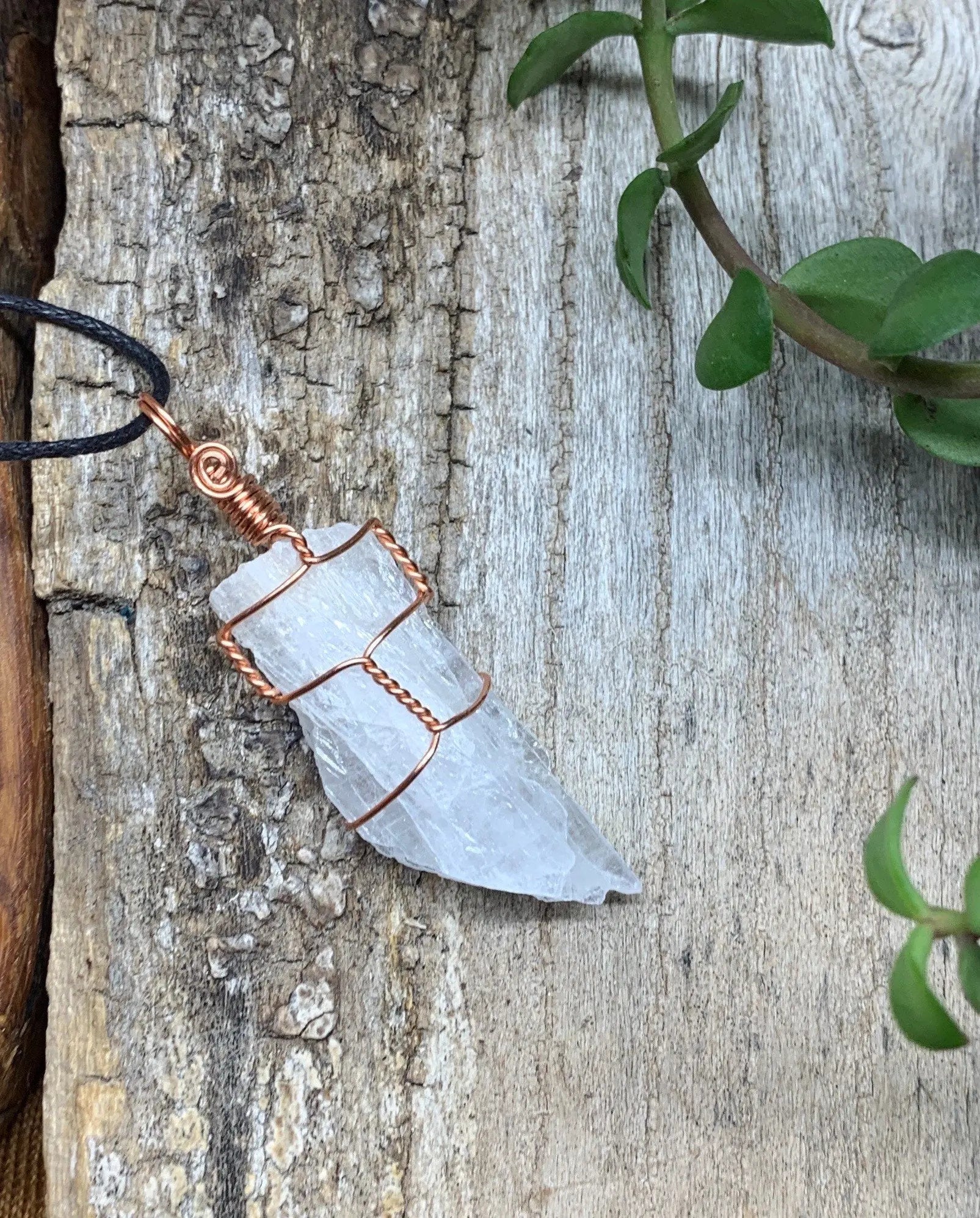 Celestite Wire Wrapped Necklace  NCK-0645 Shop Wholesale Crystals