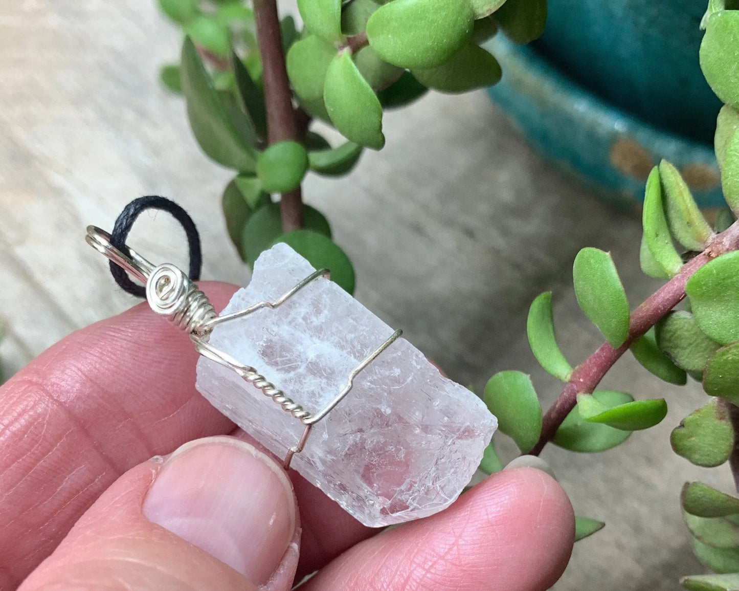 Danburite  Wire Wrapped Necklace  NCK-0626 Shop Wholesale Crystals