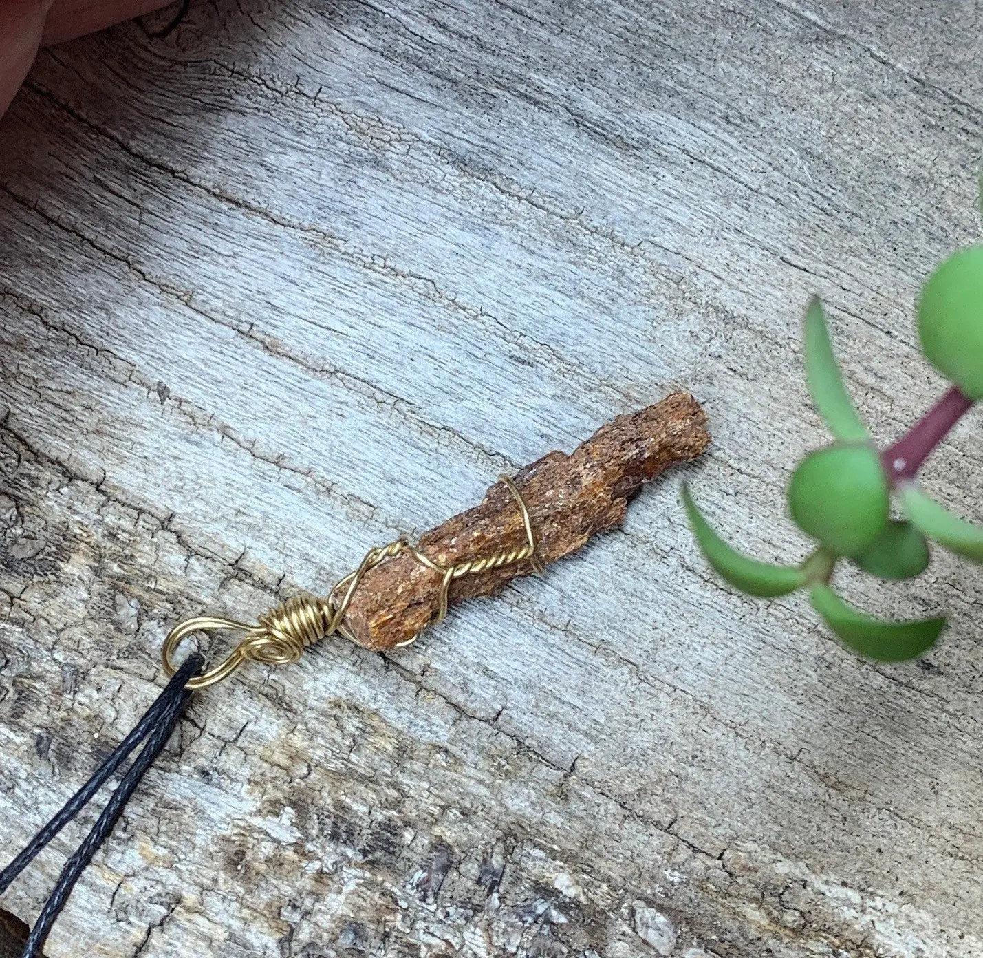 Red Kyanite Wire Wrapped Necklace  NCK-0566 Shop Wholesale Crystals