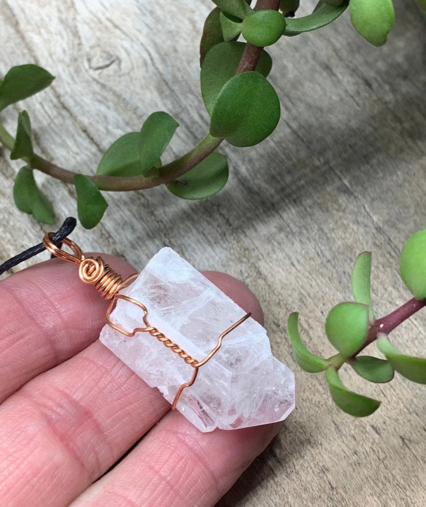 Danburite  Wire Wrapped Necklace  NCK-0627 Shop Wholesale Crystals