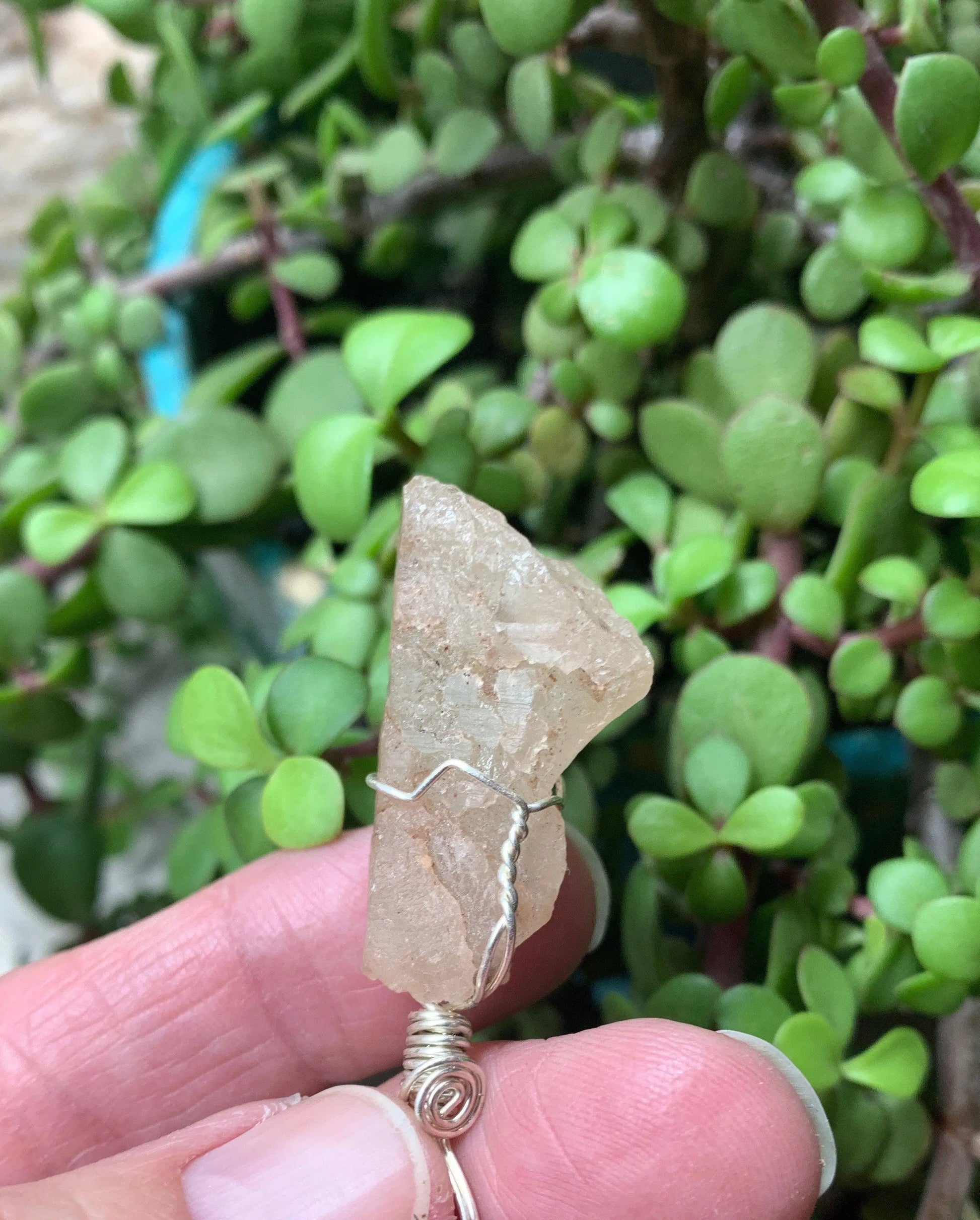 Pink Ice Quartz Wire Wrapped Necklace           NCK-0607 Shop Wholesale Crystals