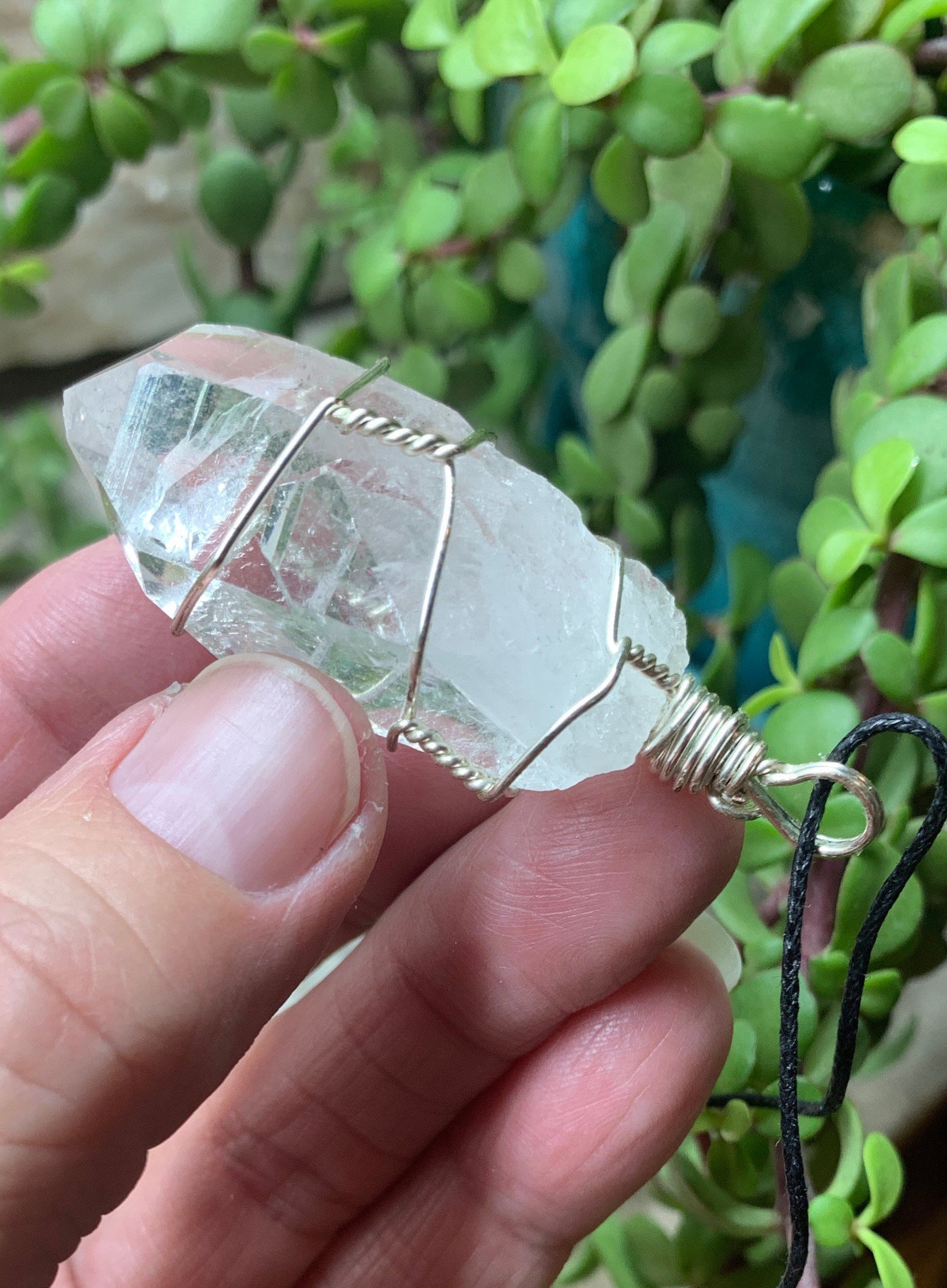 Clear Quartz Wire Wrapped Necklace        NCK-0732