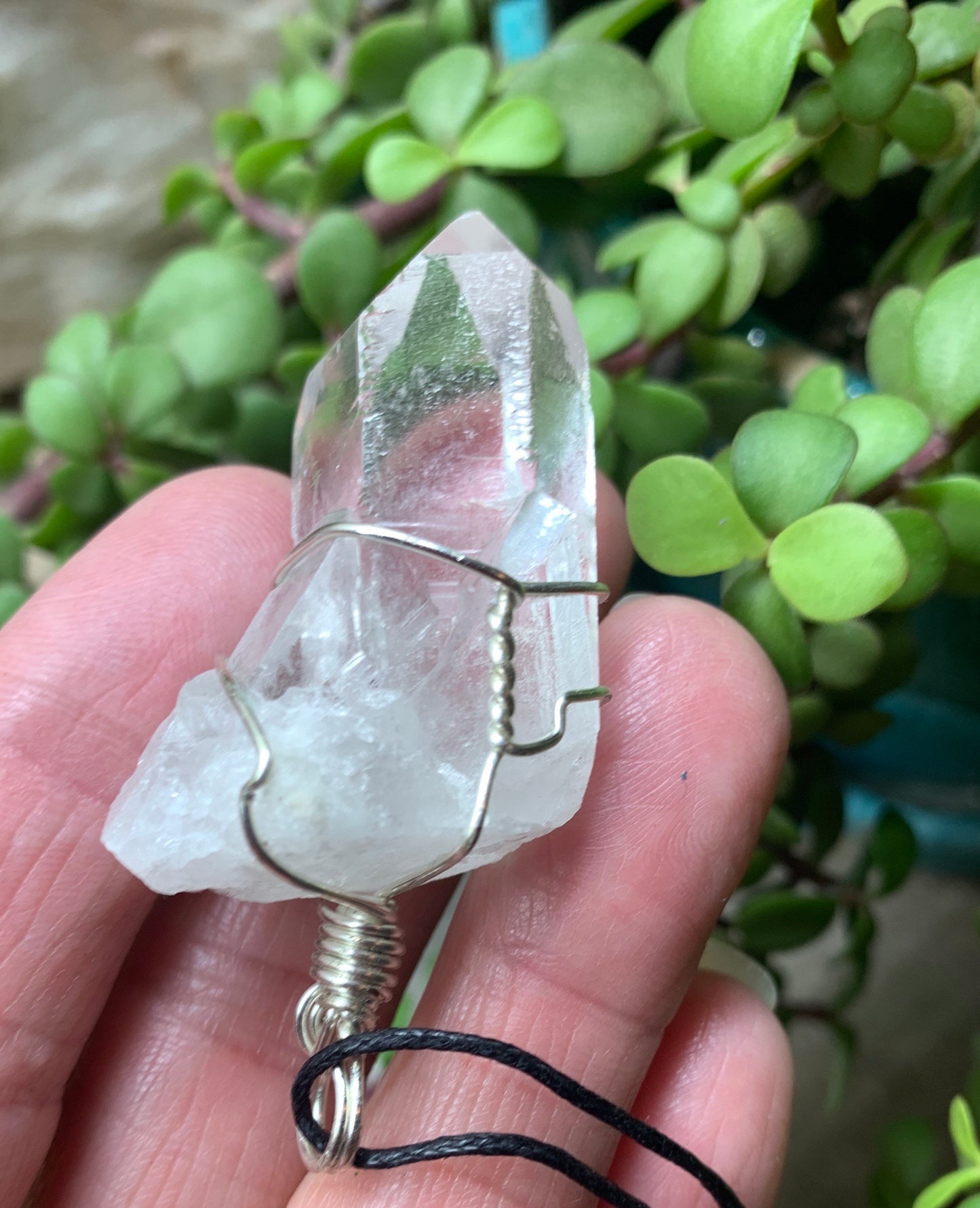 Clear Quartz Wire Wrapped Necklace        NCK-0721