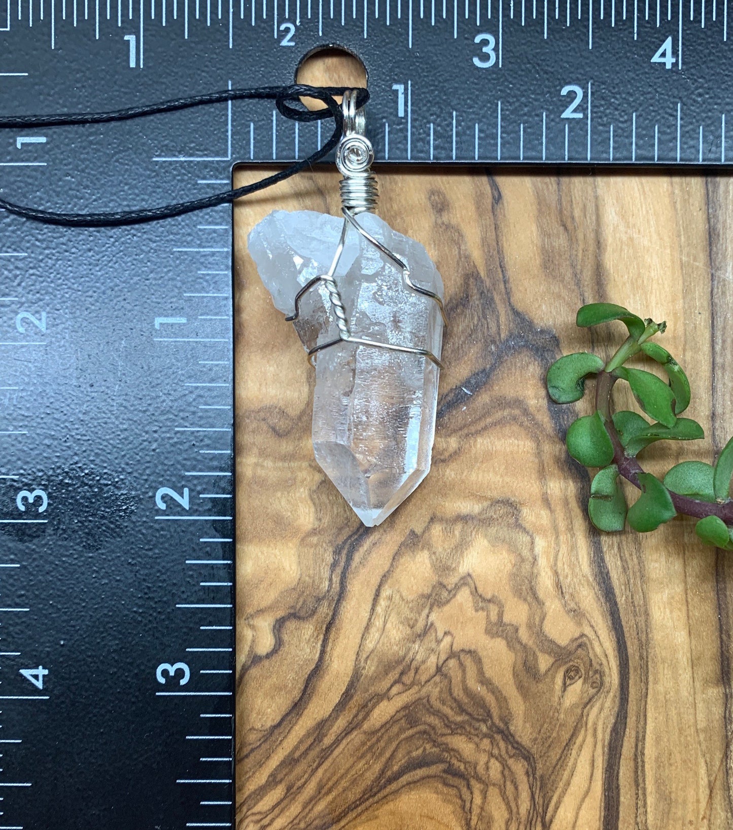 Clear Quartz Wire Wrapped Necklace        NCK-0721