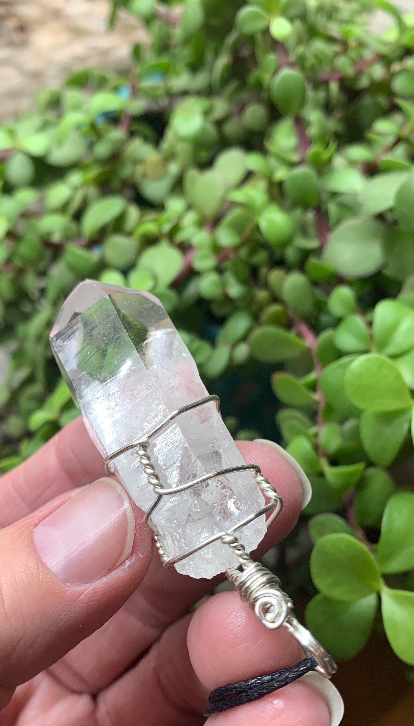 Clear Quartz Wire Wrapped Necklace        NCK-0737