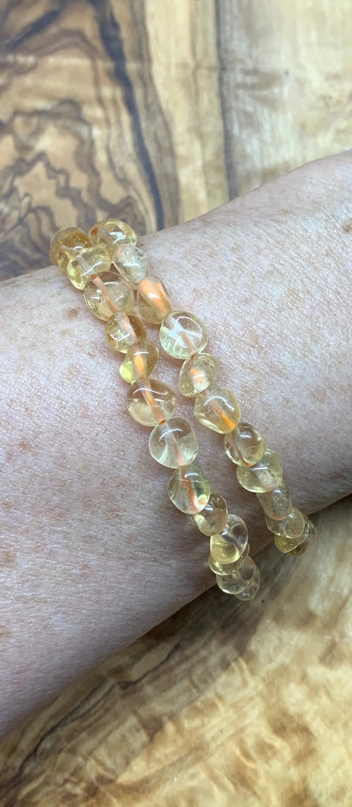 Citrine Pebble Bracelet BRC-0071 Shop Wholesale Crystals
