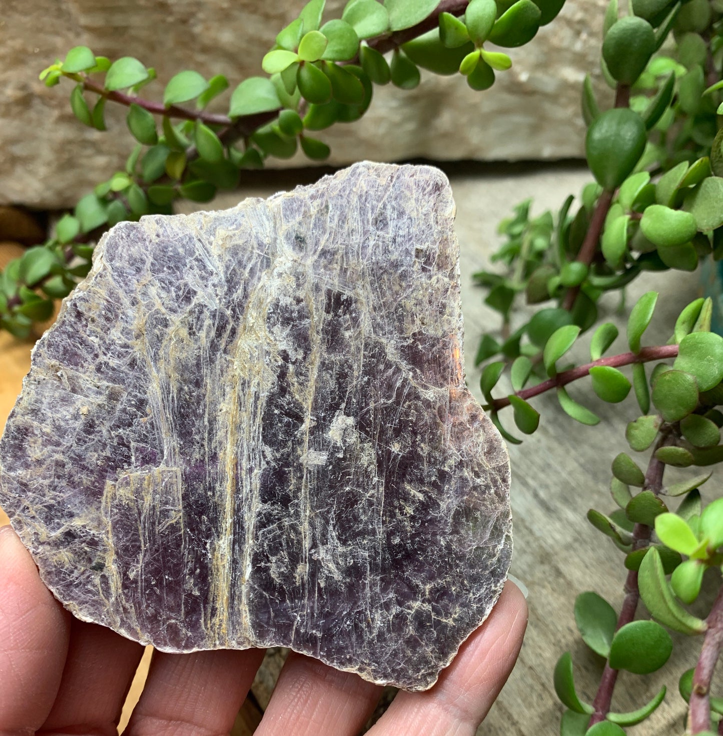 Lepidolite Stone         CRY-0560