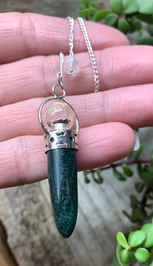 Serpentine Pendulum         PND-0028 Shop Wholesale Crystals