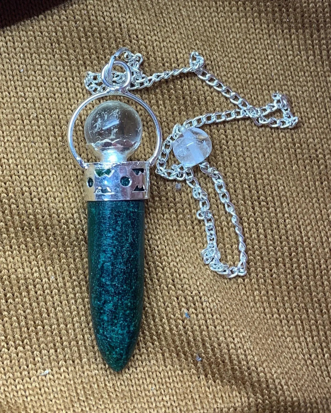 Serpentine Pendulum         PND-0028 Shop Wholesale Crystals