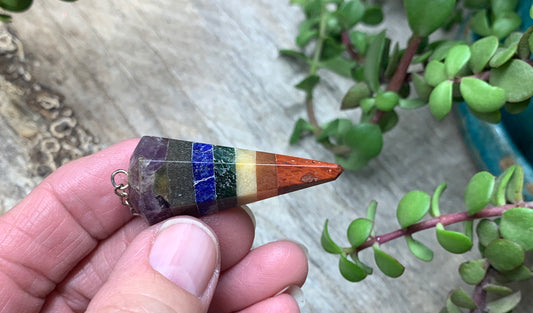 Chakra Crystal Pendulum         PND-0020