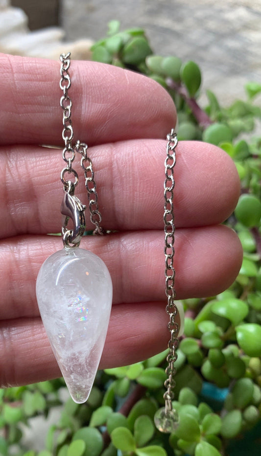 Clear Quartz Pendulum         PND-0011