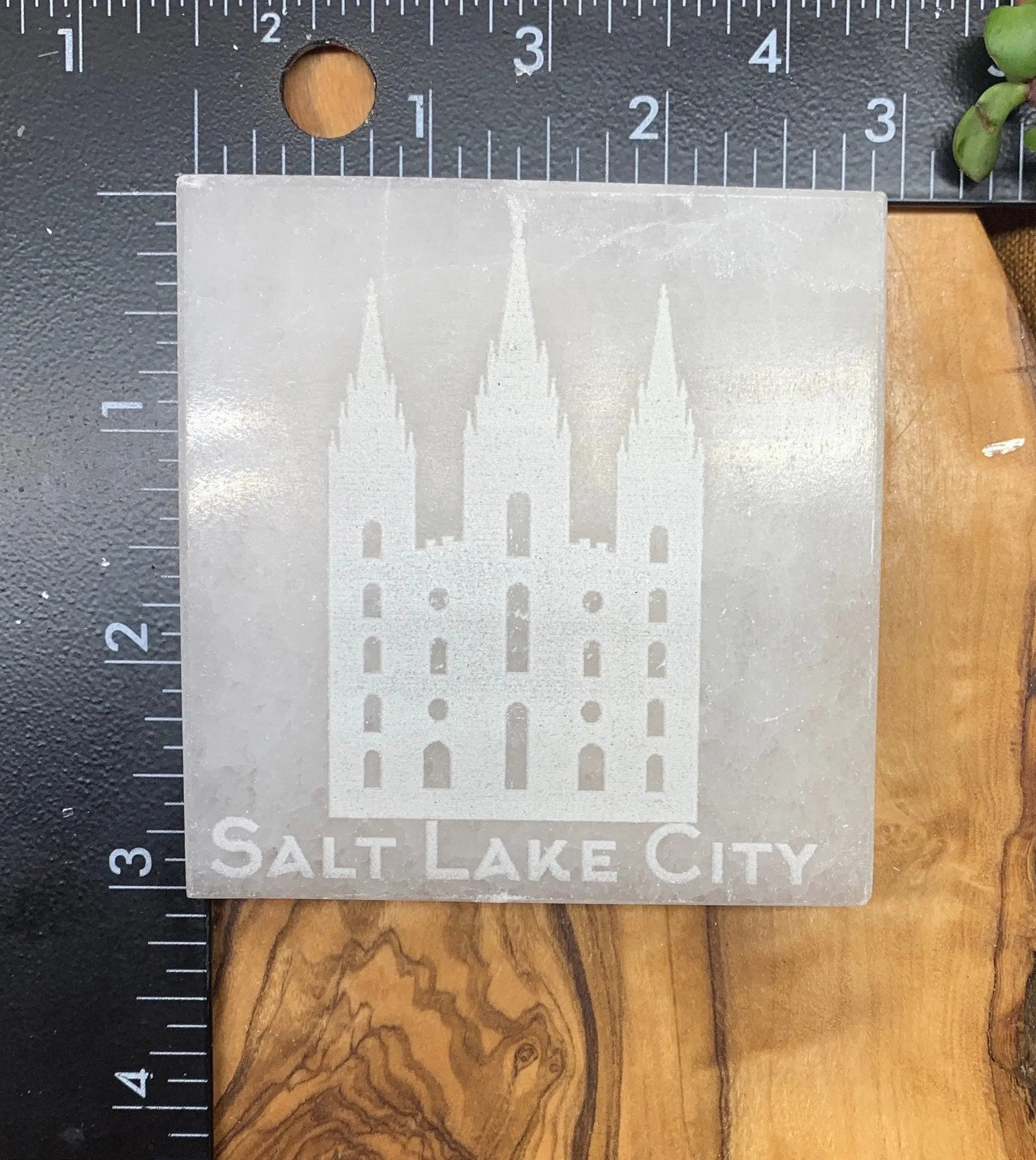 Salt Lake City Temple Etched Selenite SEI-0205 Shop Wholesale Crystals