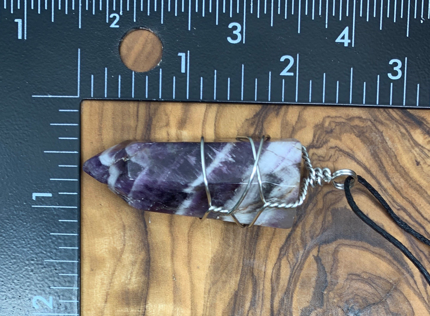 Amethyst Point Wire Wrapped Necklace              NCK-0634