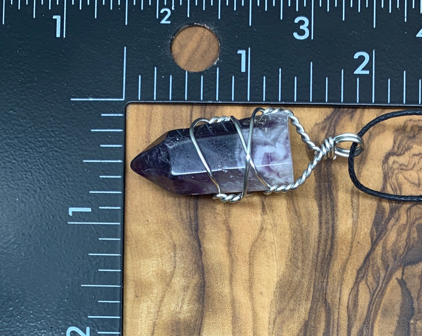 Amethyst Point Wire Wrapped Necklace              NCK-0636