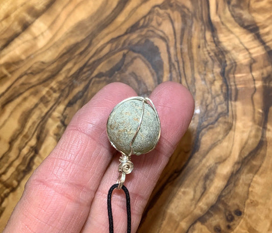 Prehnite Wire Wrapped Necklace    NCK-0491 Shop Wholesale Crystals