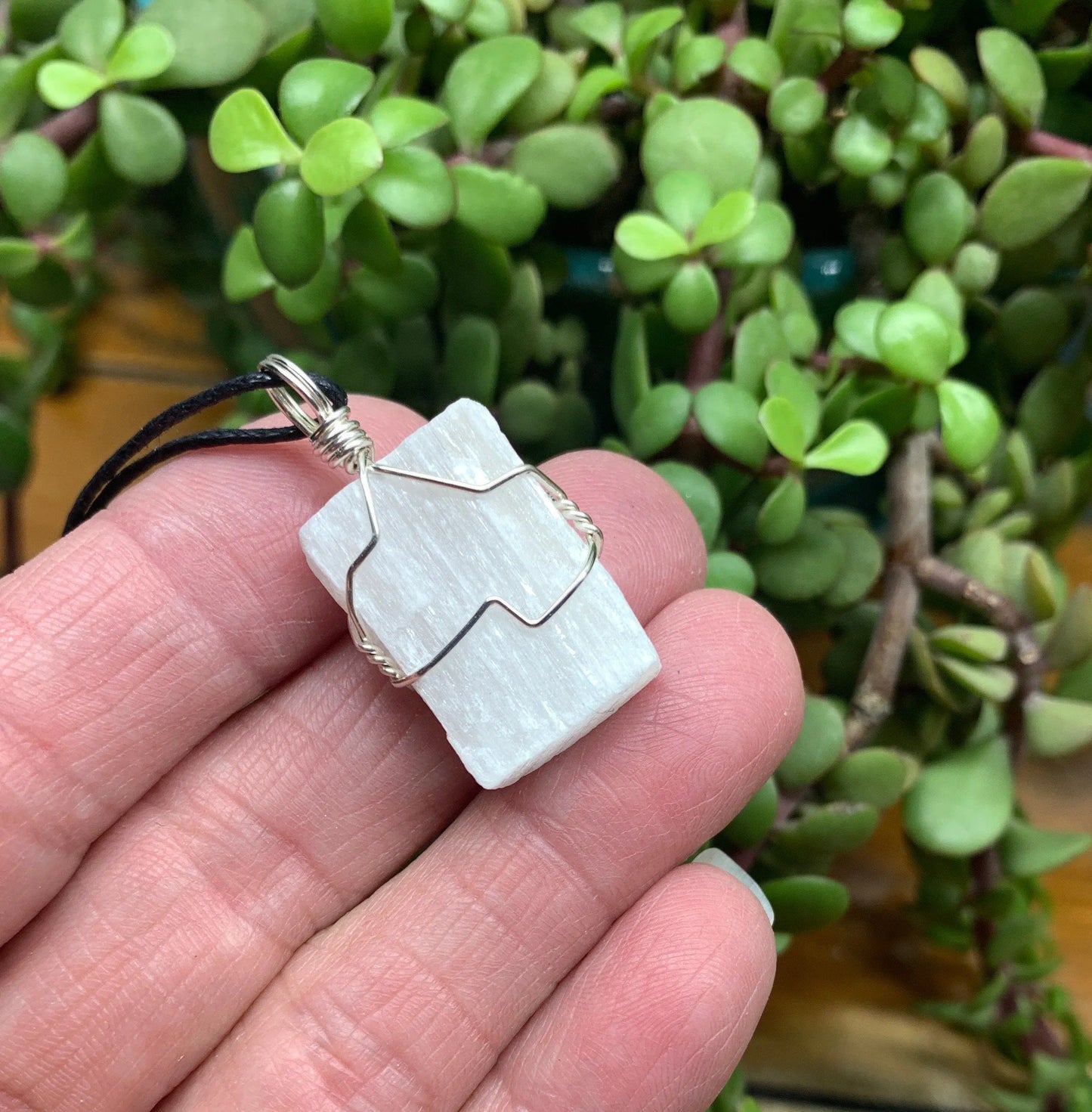 Selenite Wire Wrapped Necklace              NCK-0701 Shop Wholesale Crystals