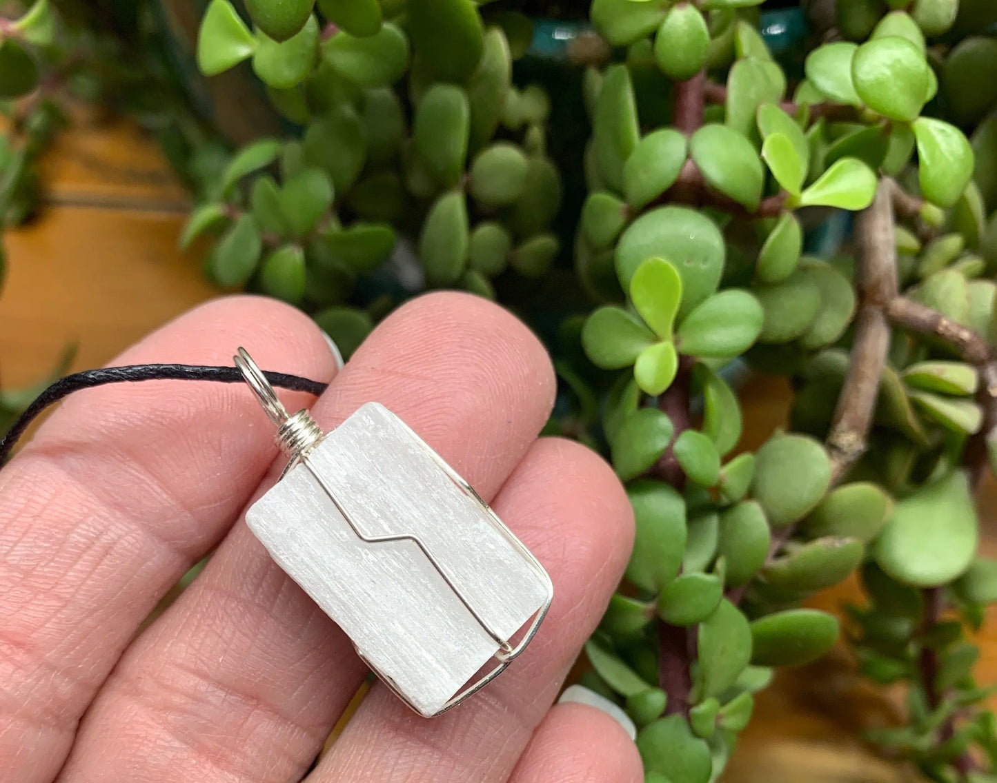 Selenite Wire Wrapped Necklace              NCK-0700 Shop Wholesale Crystals