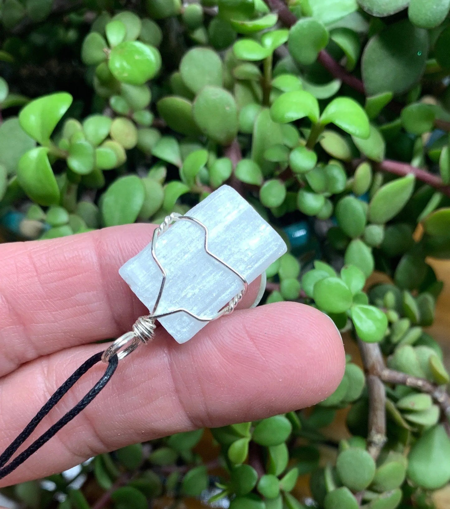 Selenite Wire Wrapped Necklace              NCK-0695 Shop Wholesale Crystals