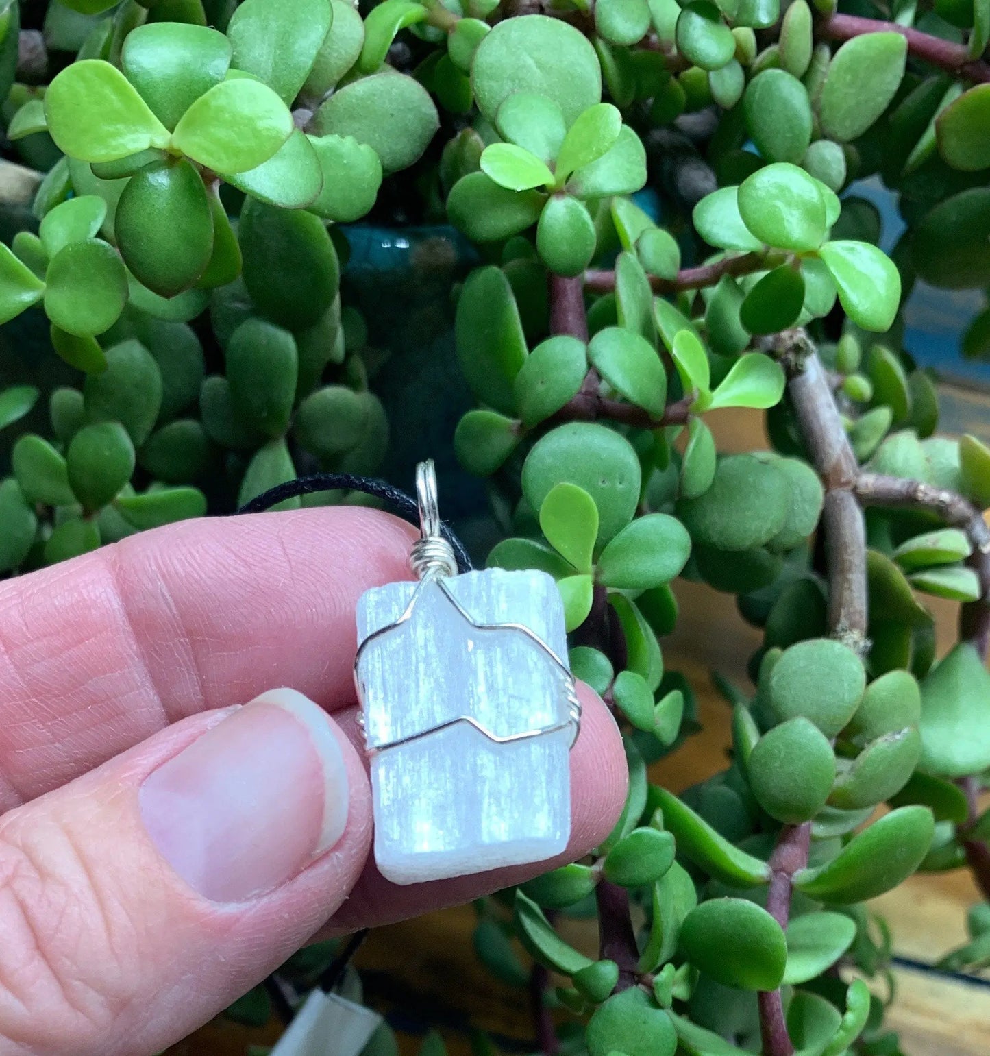 Selenite Wire Wrapped Necklace              NCK-0695 Shop Wholesale Crystals