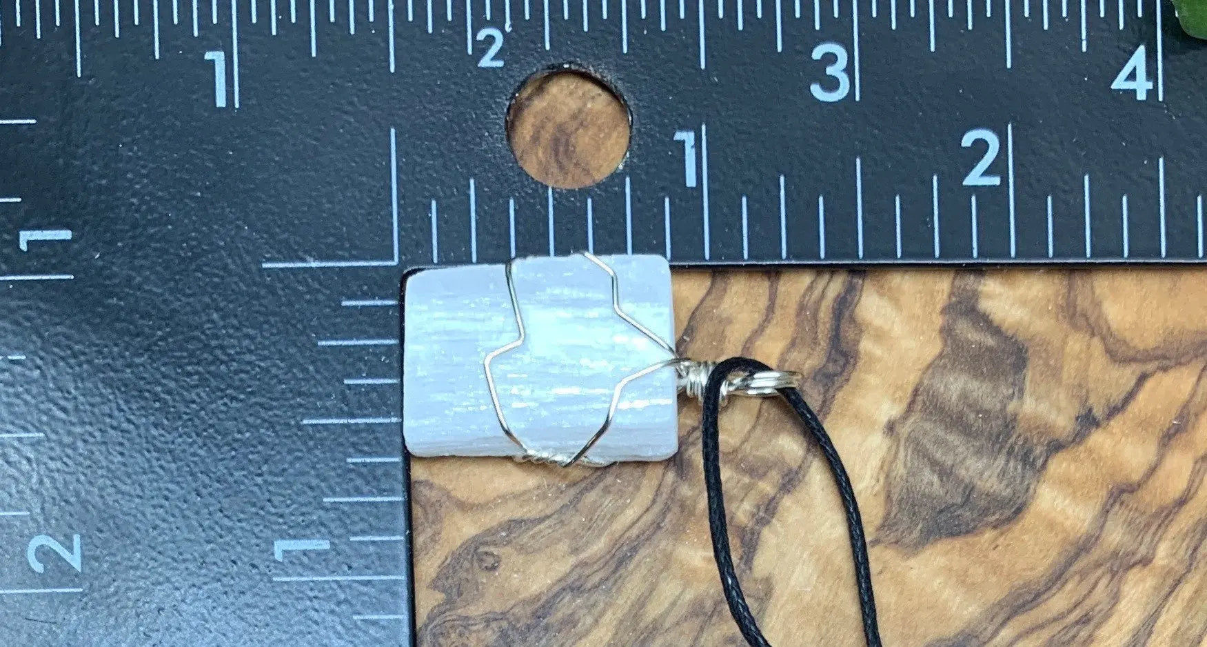 Selenite Wire Wrapped Necklace              NCK-0695 Shop Wholesale Crystals