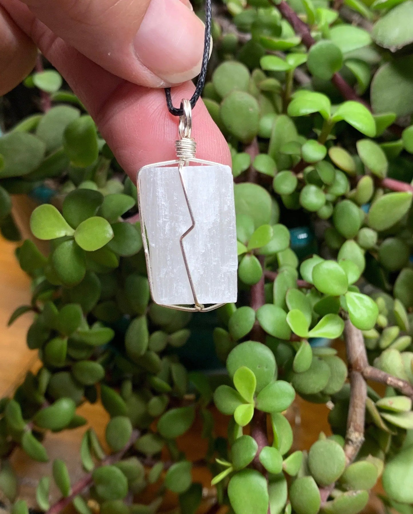 Selenite Wire Wrapped Necklace              NCK-0675 Shop Wholesale Crystals