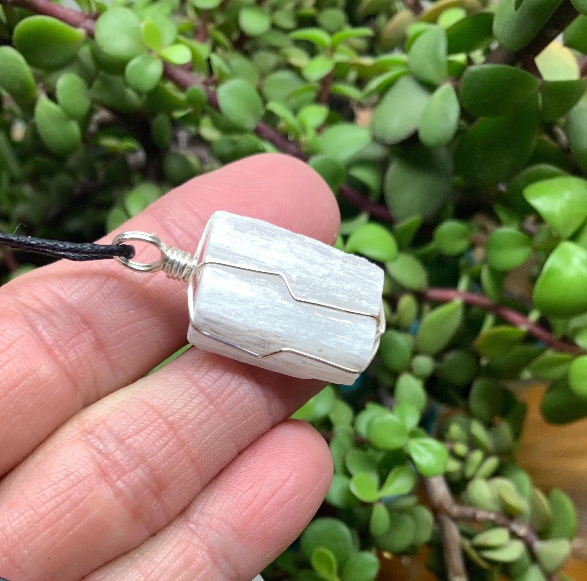 Selenite Wire Wrapped Necklace              NCK-0675 Shop Wholesale Crystals