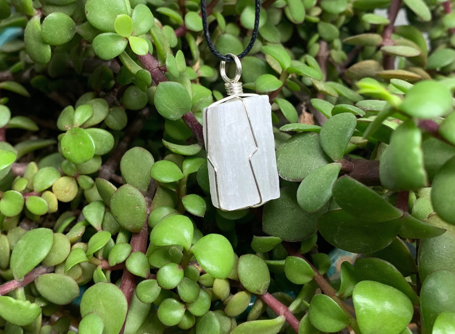 Selenite Wire Wrapped Necklace              NCK-0686 Shop Wholesale Crystals