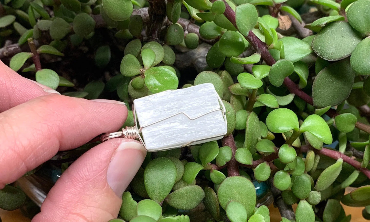 Selenite Wire Wrapped Necklace              NCK-0677 Shop Wholesale Crystals