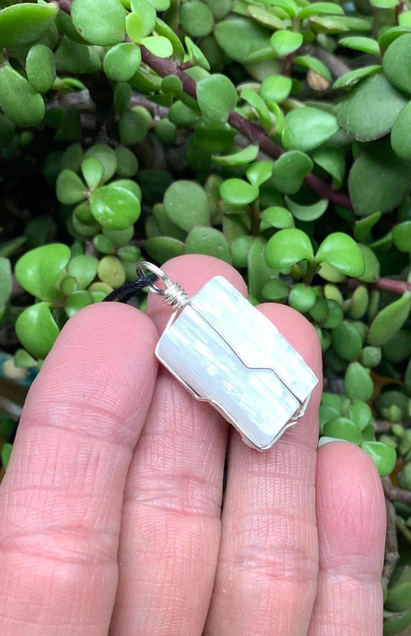 Selenite Wire Wrapped Necklace              NCK-0674 Shop Wholesale Crystals