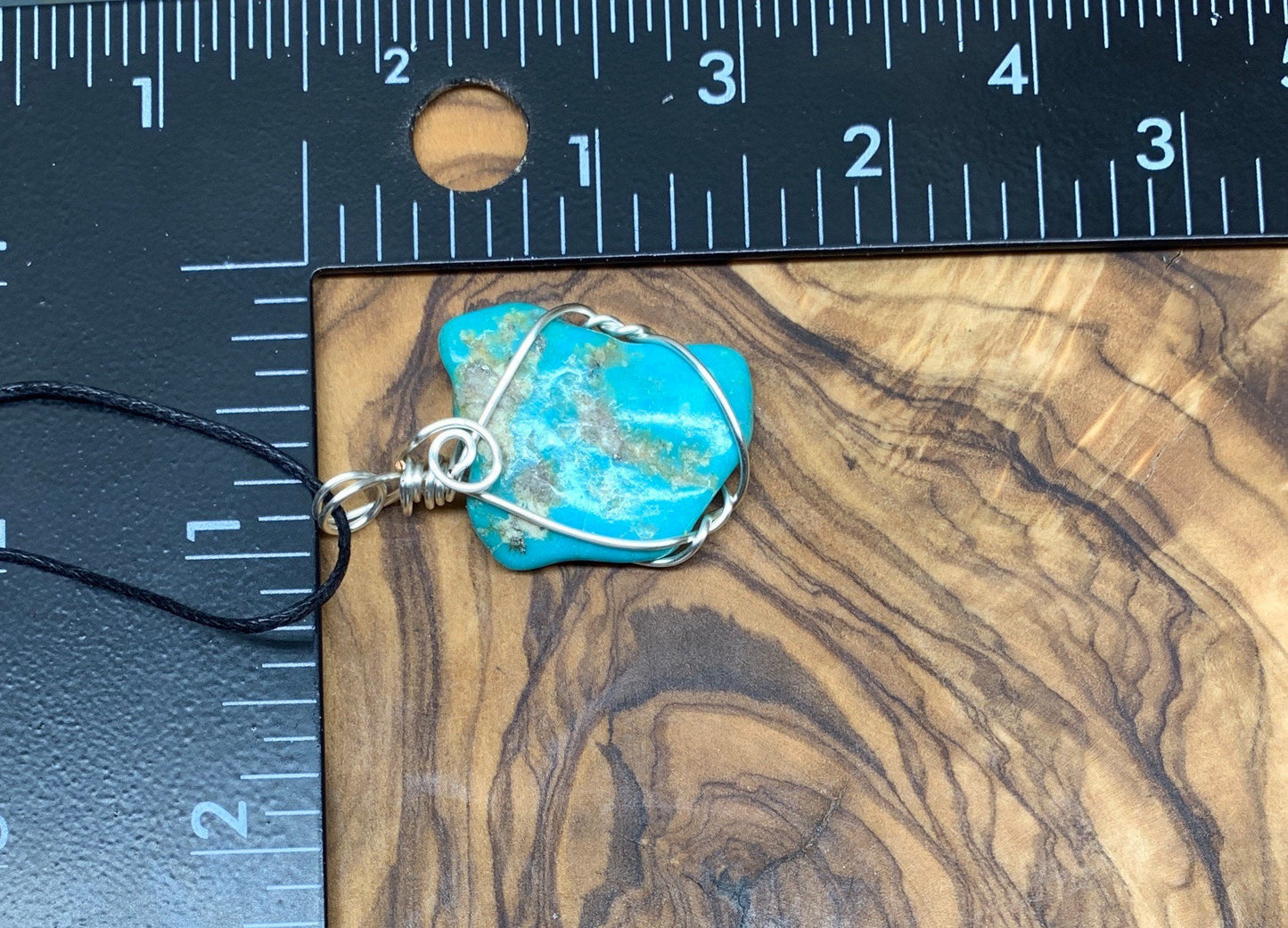 Turquoise Wire Wrapped Necklace              NCK-0614