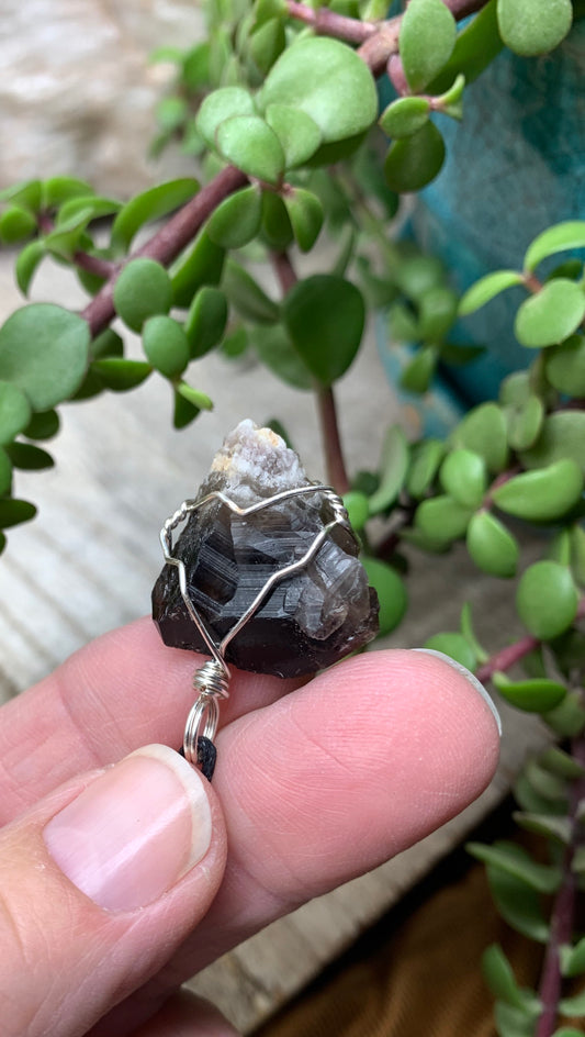 Amethyst Point Wire Wrapped Necklace              NCK-0423