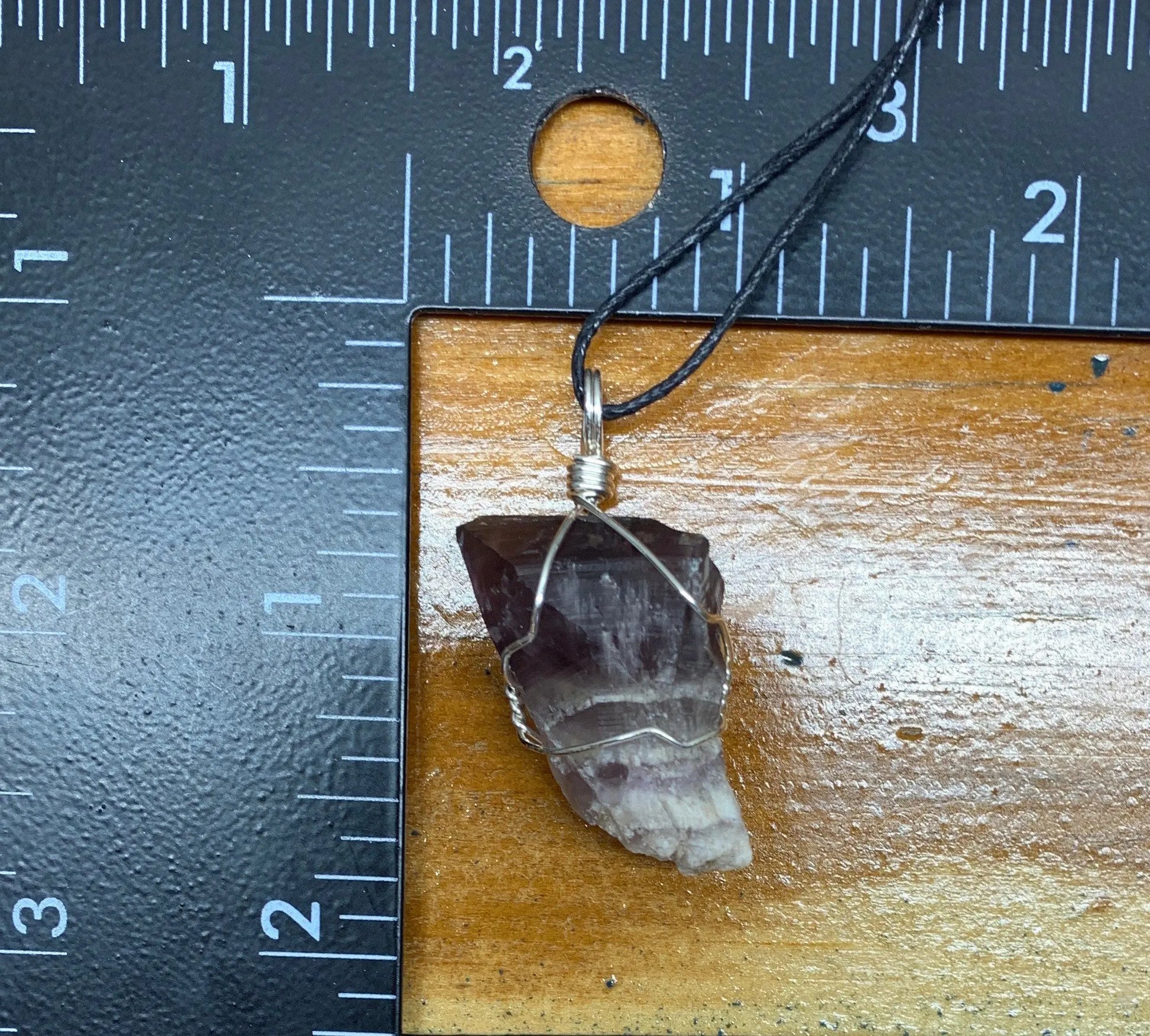 Amethyst Point Wire Wrapped Necklace              NCK-0420 Shop Wholesale Crystals
