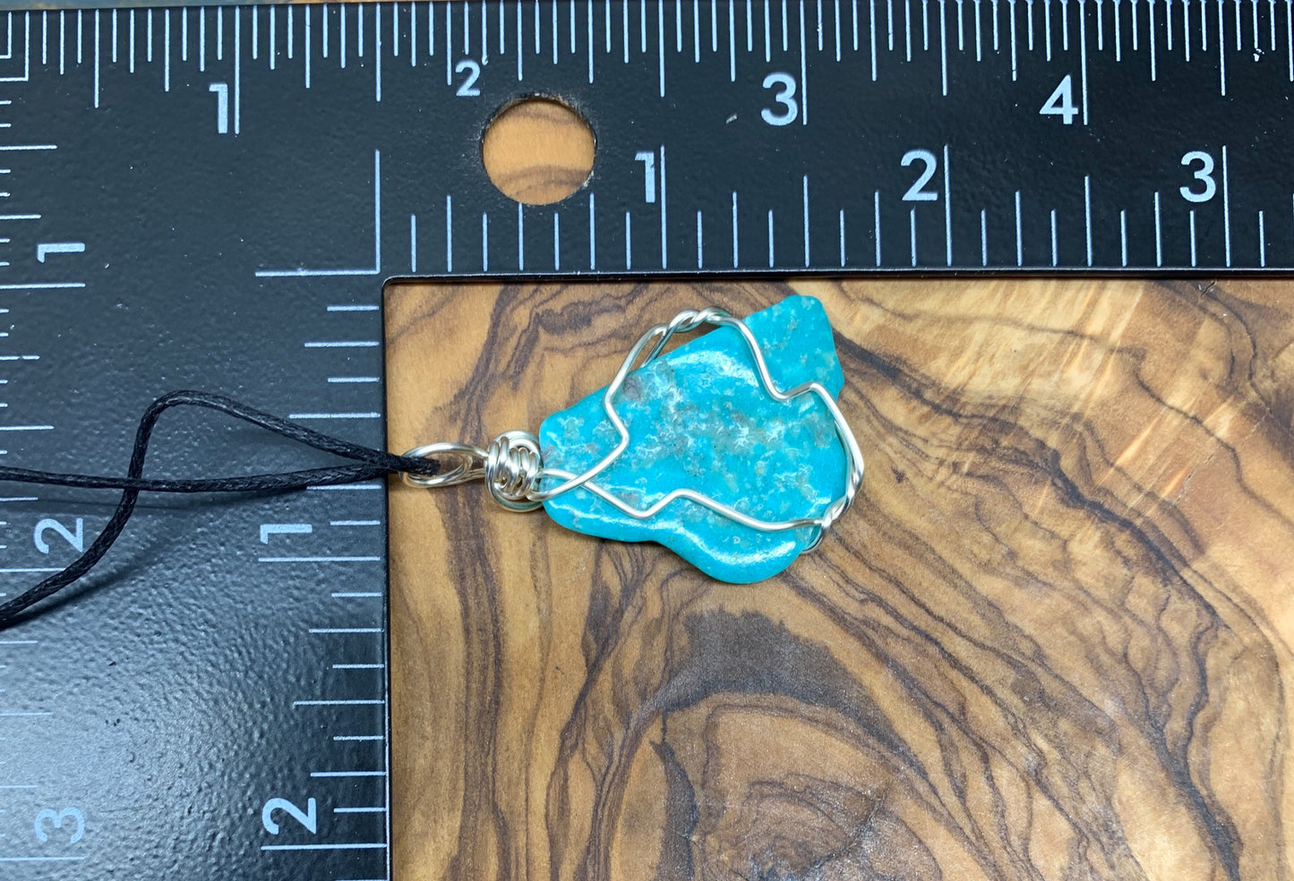 Turquoise Wire Wrapped Necklace              NCK-0618