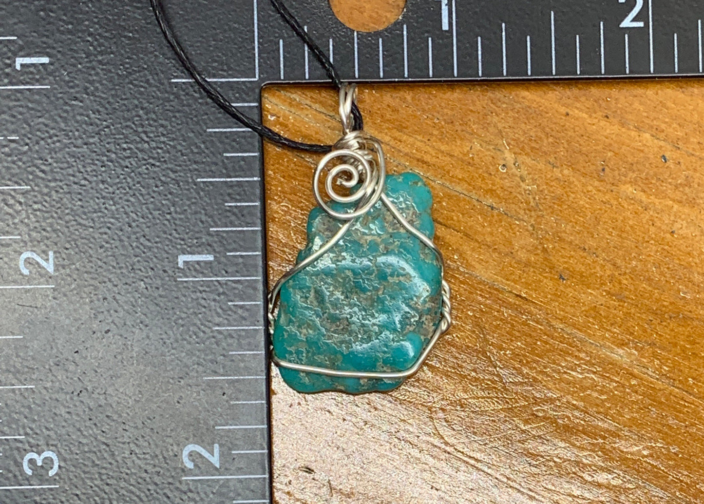 Turquoise Wire Wrapped Necklace              NCK-0687