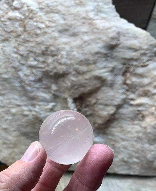 Rose Quartz Sphere    SPH-0383 Shop Wholesale Crystals