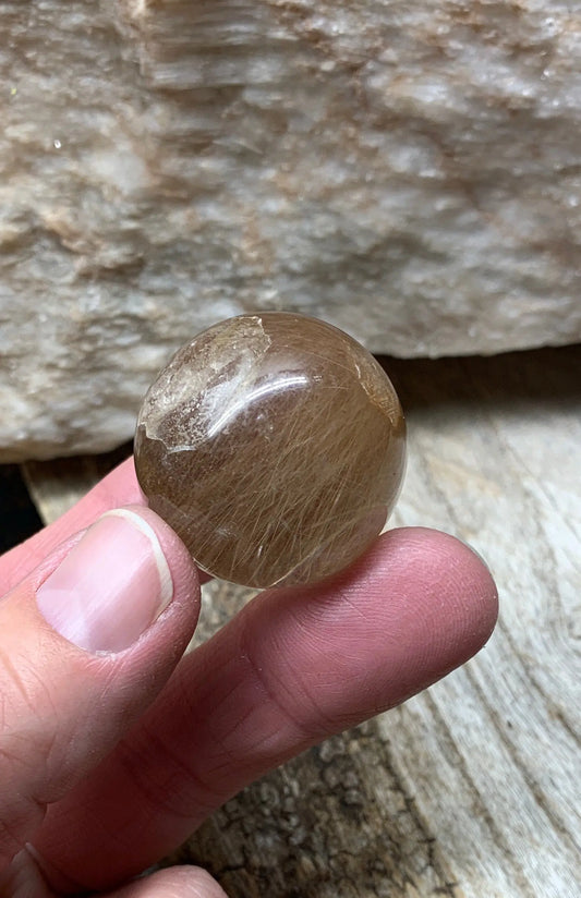 Rutile Quartz Sphere      SPH-0110 Shop Wholesale Crystals