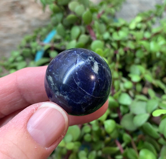 Sodalite Polished Sphere Stone.              (Approx 1 1/4”)         SPH-0358 Shop Wholesale Crystals