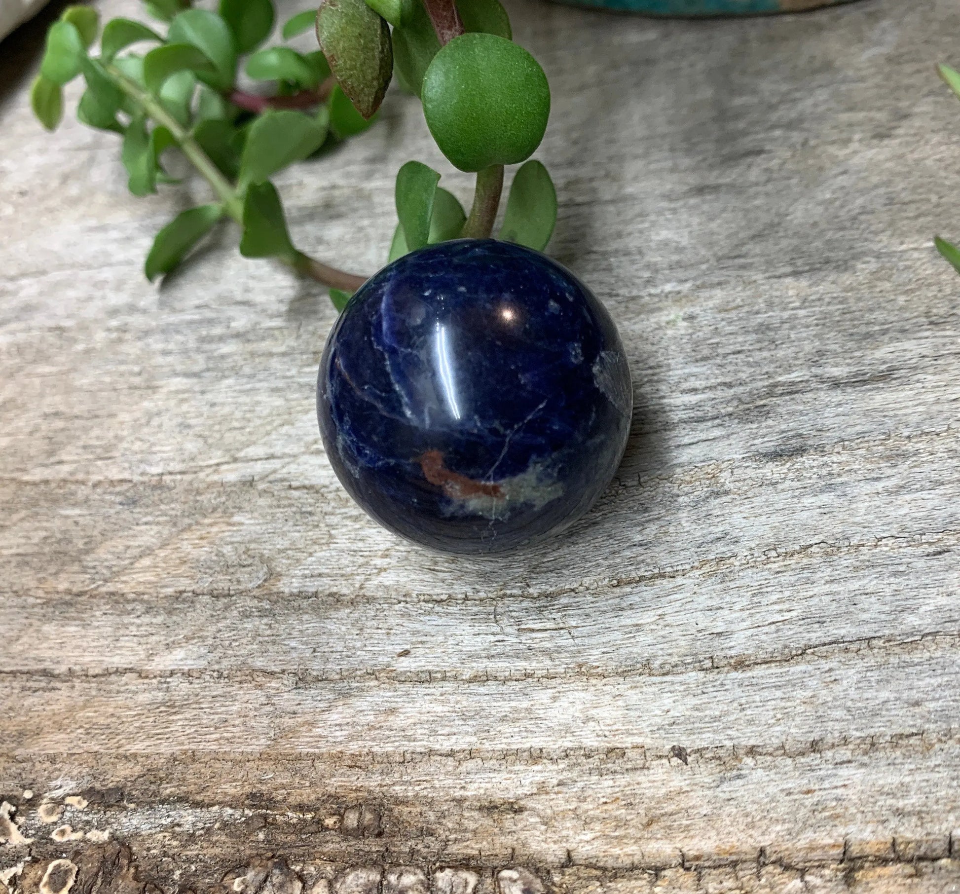 Sodalite Polished Sphere Stone.              (Approx 1 1/4”)         SPH-0358 Shop Wholesale Crystals