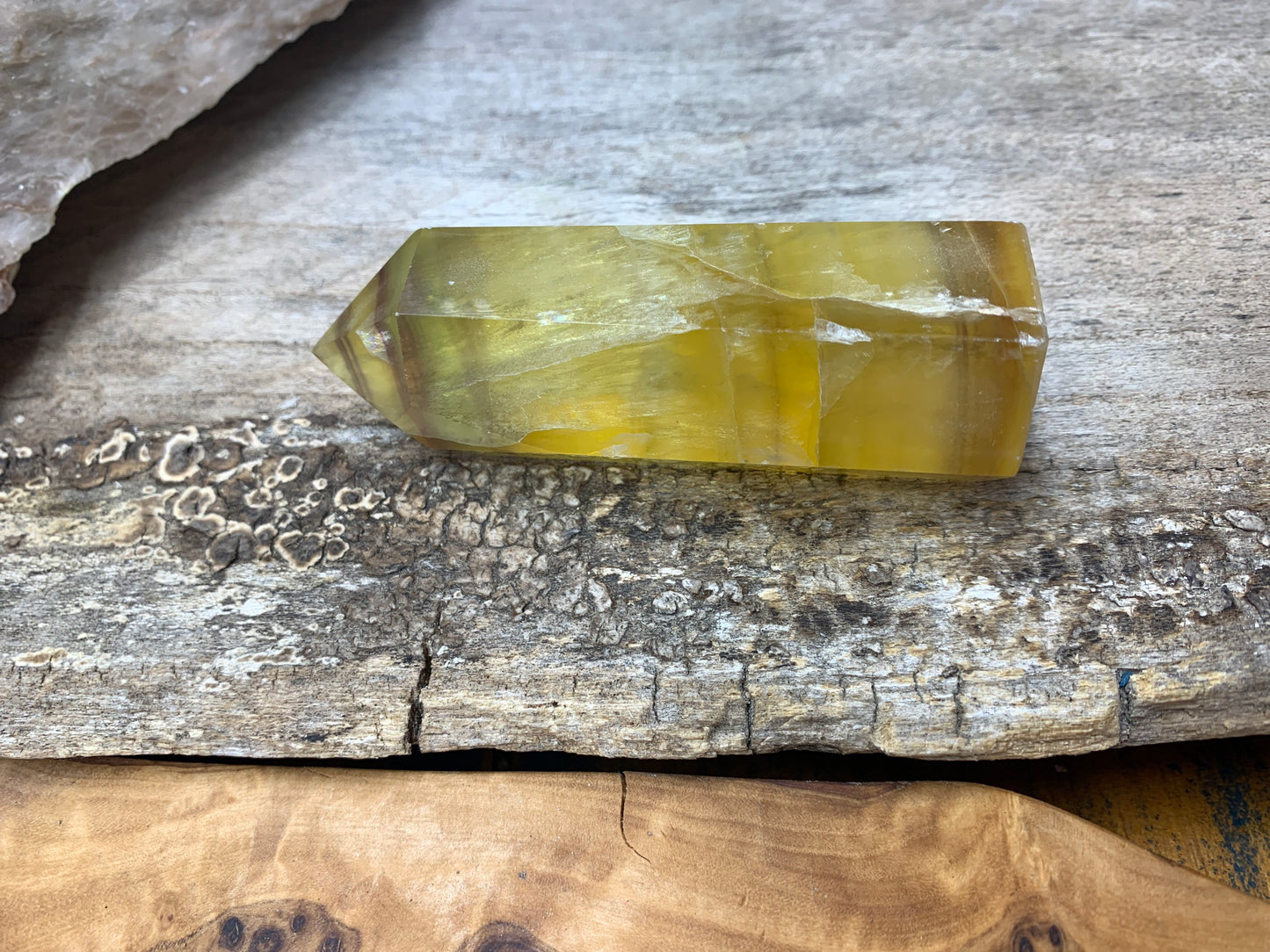 Yellow Fluorite Obelisk      OBL-0158