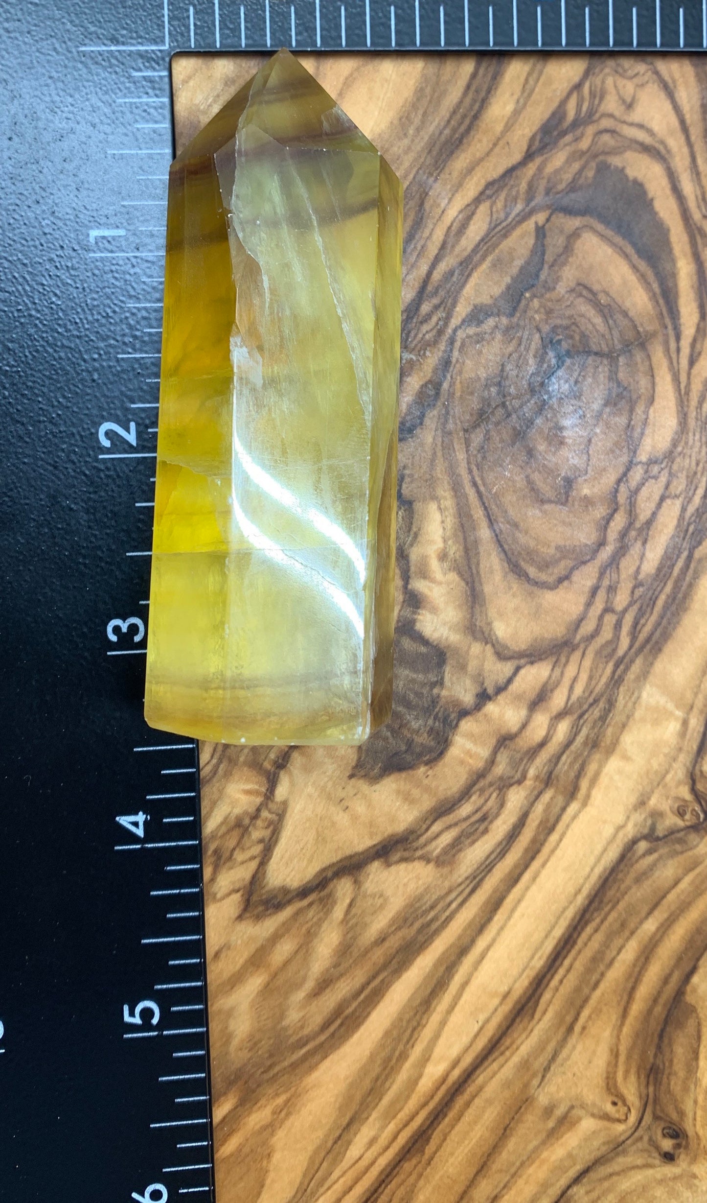 Yellow Fluorite Obelisk      OBL-0158